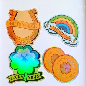 Colorful Lucky Dutch Bros Sticker Set